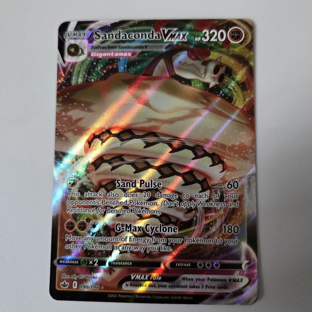Sandaconda VMAX #90 Pokemon Chilling Reign Holo Card